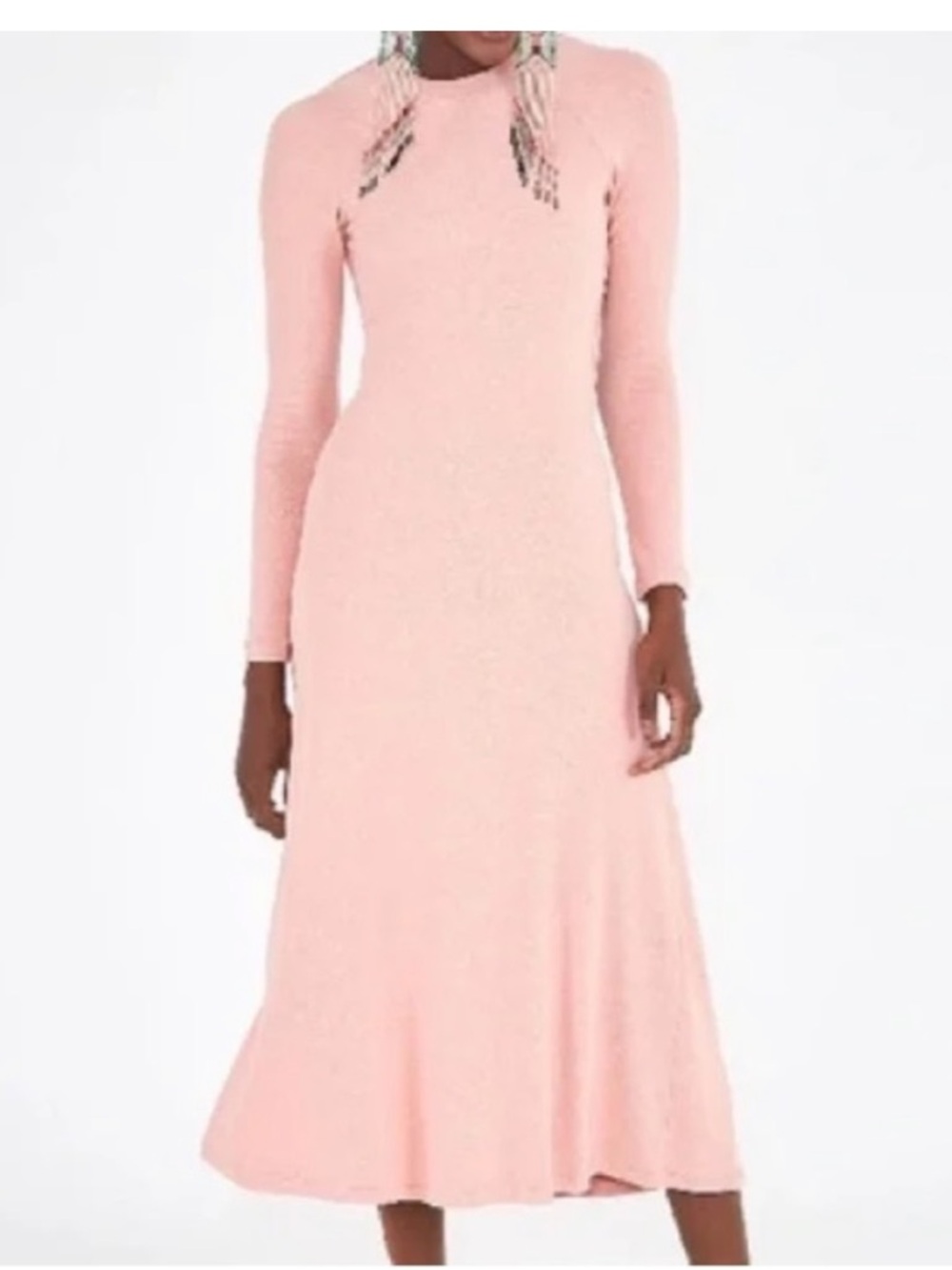 Farm Rio Open Back Stretch Midi Dress in Pink - Picture 2 of 9